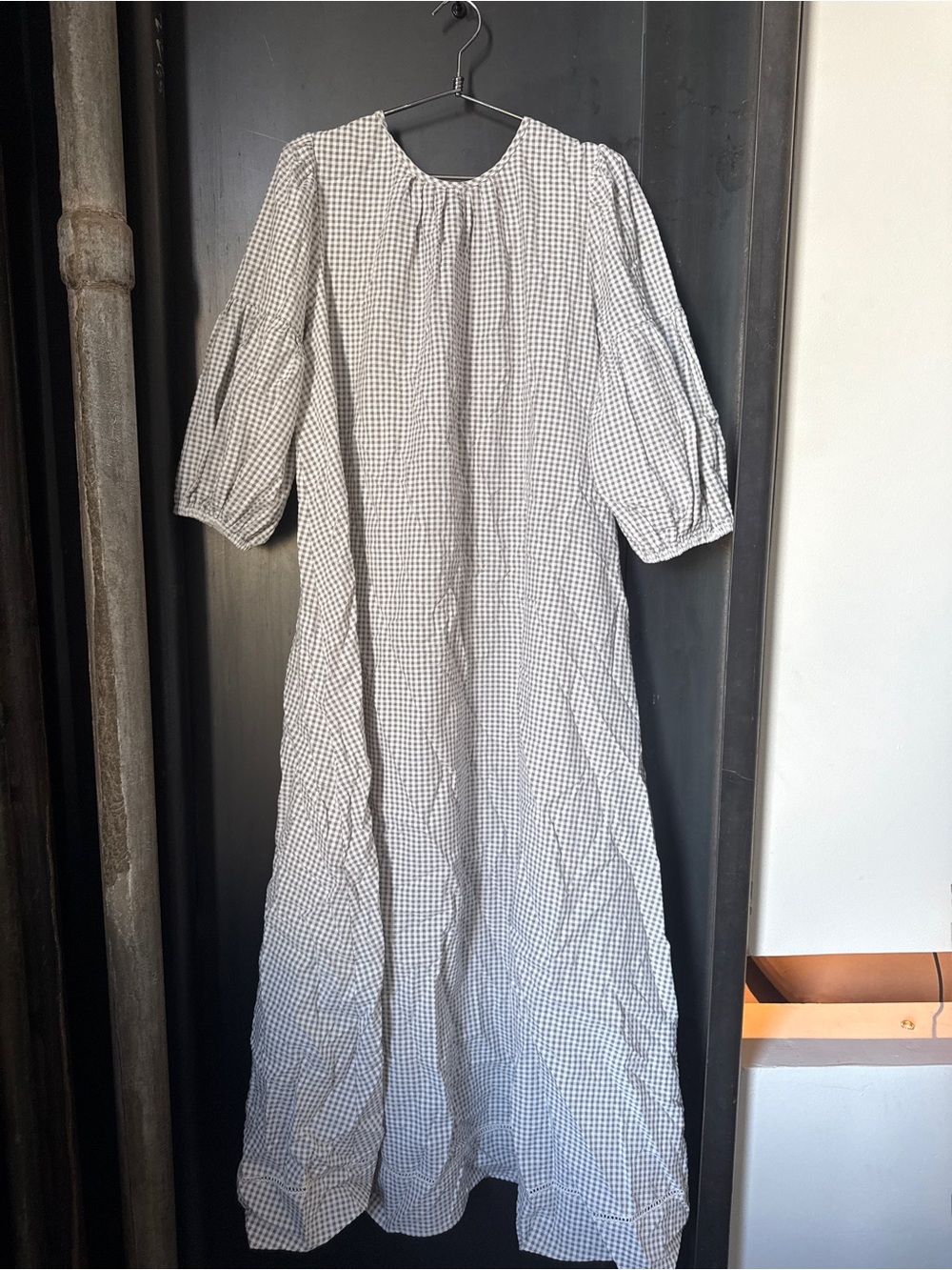 Windsor Black & White Gingham Maxi Dress